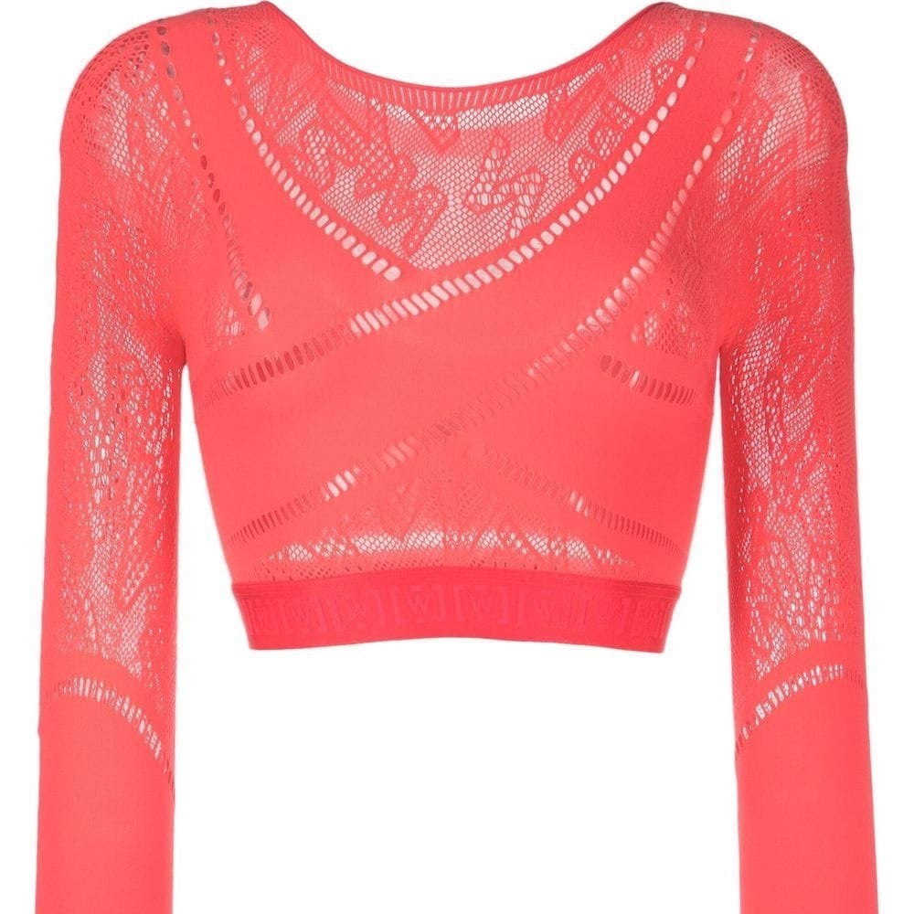 Wolford sporty logo net top and leggings